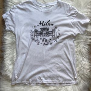 NWOT Anthropologie Milan Graphic Tee XS
